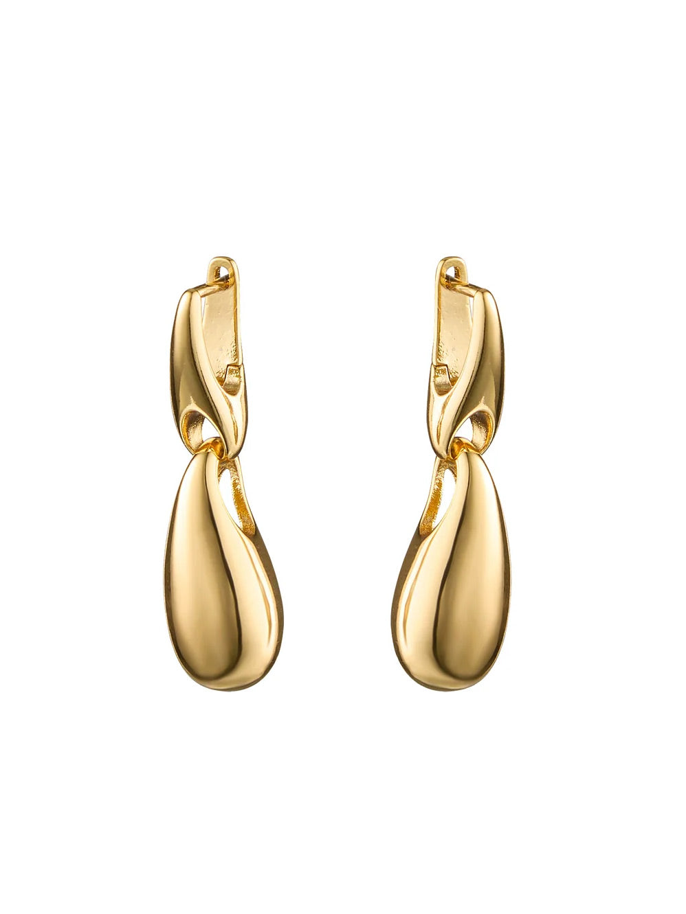 Image of Earrings. Productname: BLING BAR RENATA DROP EARRINGS in Gold colour by brand - Bling Bar
