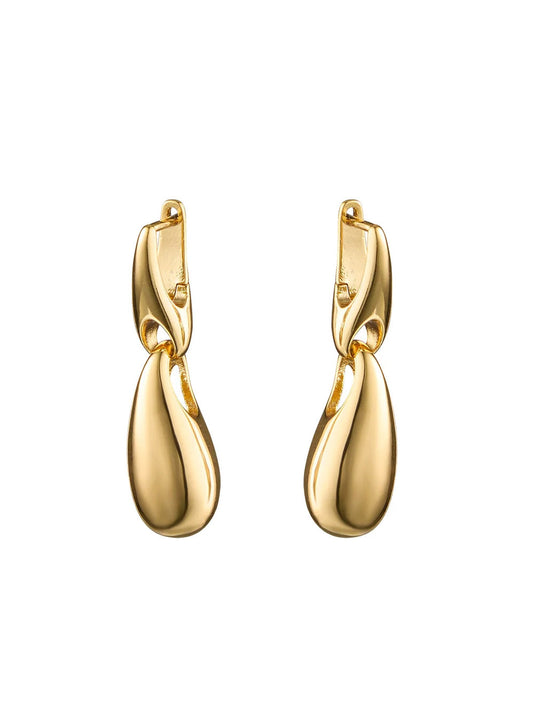 Image of Earrings. Productname: BLING BAR RENATA DROP EARRINGS in Gold colour by brand - Bling Bar