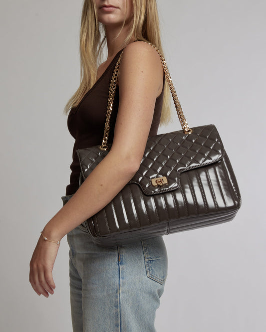 Image of Bags. Productname: Colette Grey Gina Quilt Crossbody in Grey colour by brand - Colette