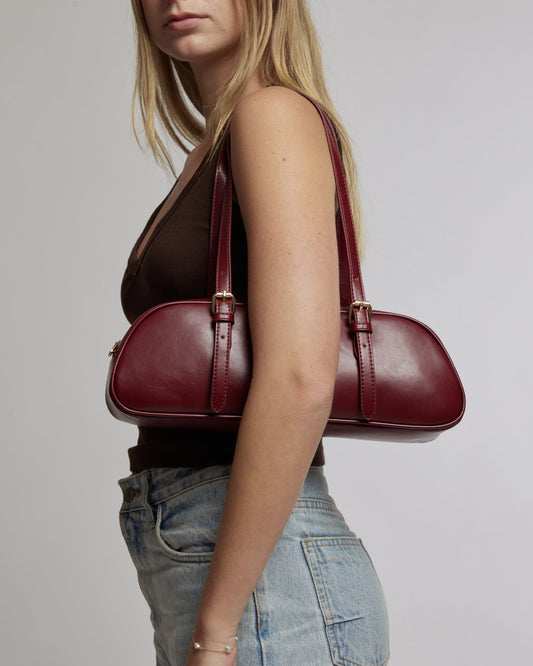Image of Shoulder Bags. Productname: Colette Berry Arizona Baguette Shoulder in Berry colour by brand - Colette