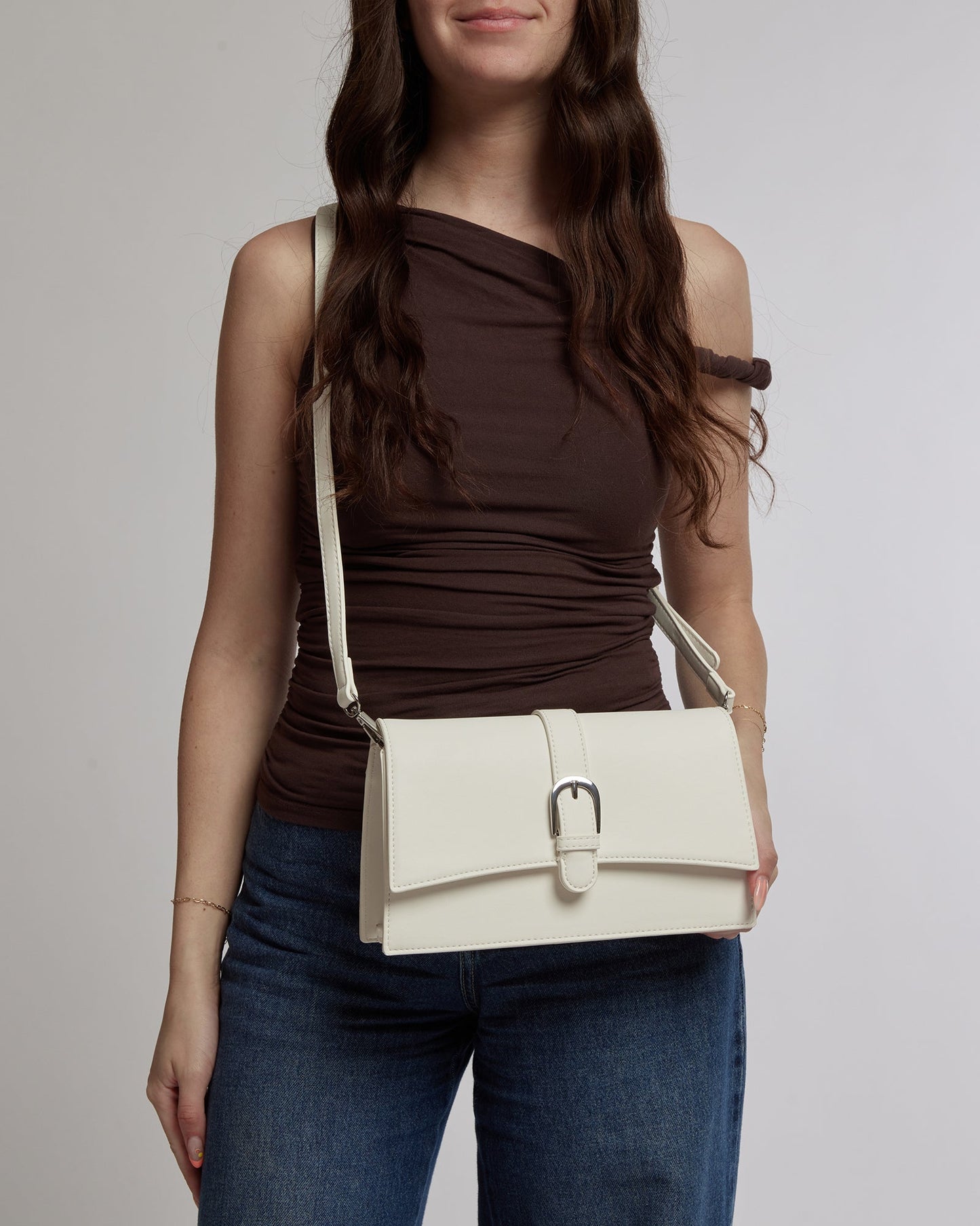 Colette by Colette Hayman Alana Chain Shoulder (White)