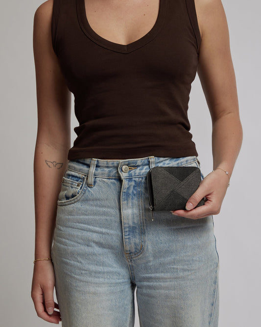 Image of Wallets. Productname: Denim Chrissy Denim Wallet in Denim colour by brand - Colette
