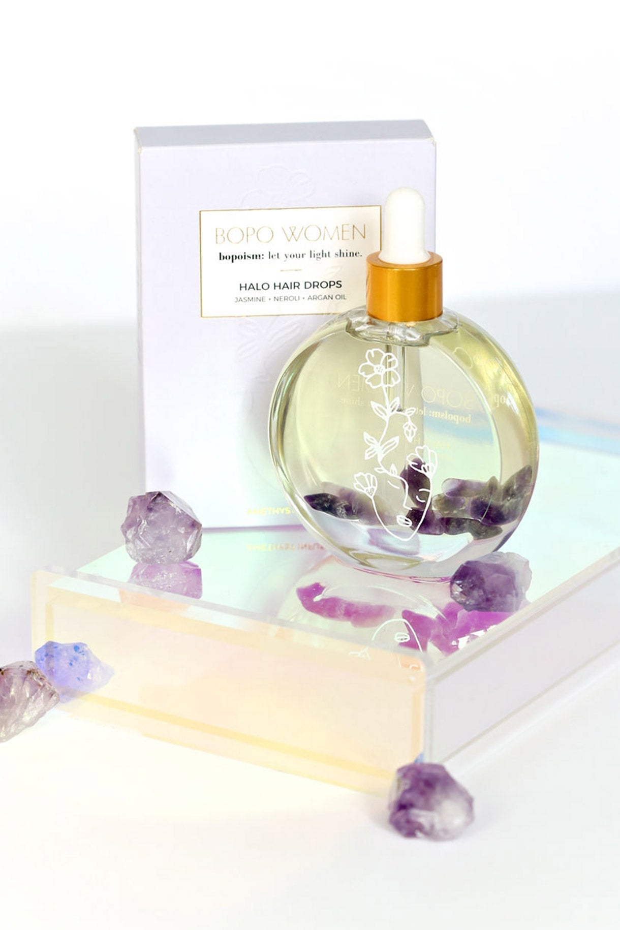 Image of Hair Accessories. Productname: Bopo Women Halo Hair Drops Hair Oil in Oil colour by brand - Kabana