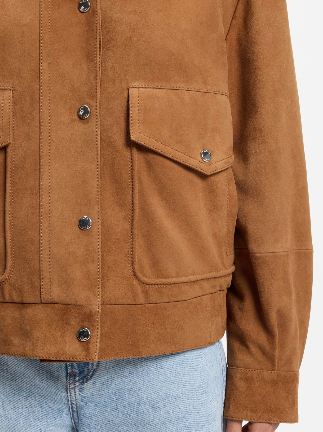 BOSS SABEA LEATHER JACKET (Rust Copper)