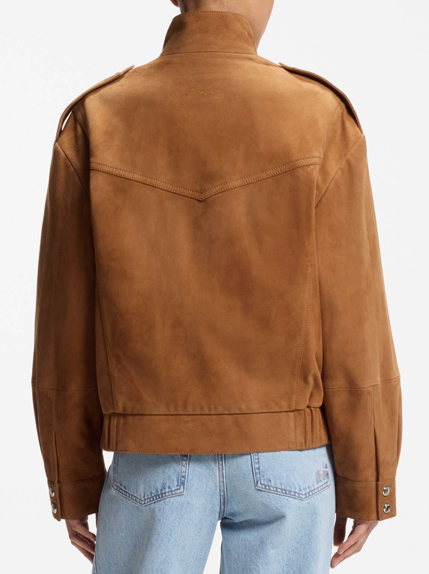 BOSS SABEA LEATHER JACKET (Rust Copper)
