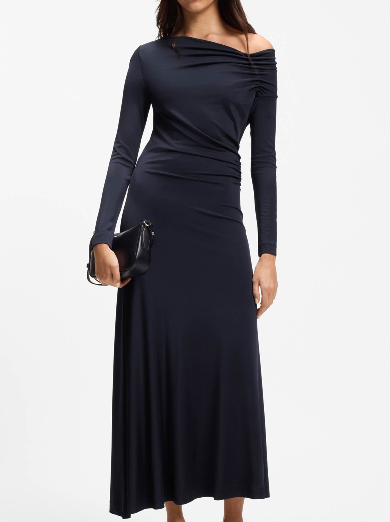 Image of Dresses. Product name - BOSS EJOE DRESS in Dark Blue colour by brand - Hugo Boss