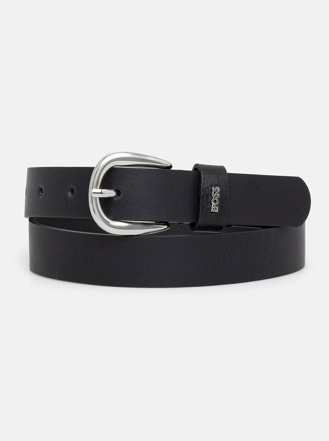 Image of Belts. Product name - BOSS LACI BELT in Black colour by brand - Hugo Boss