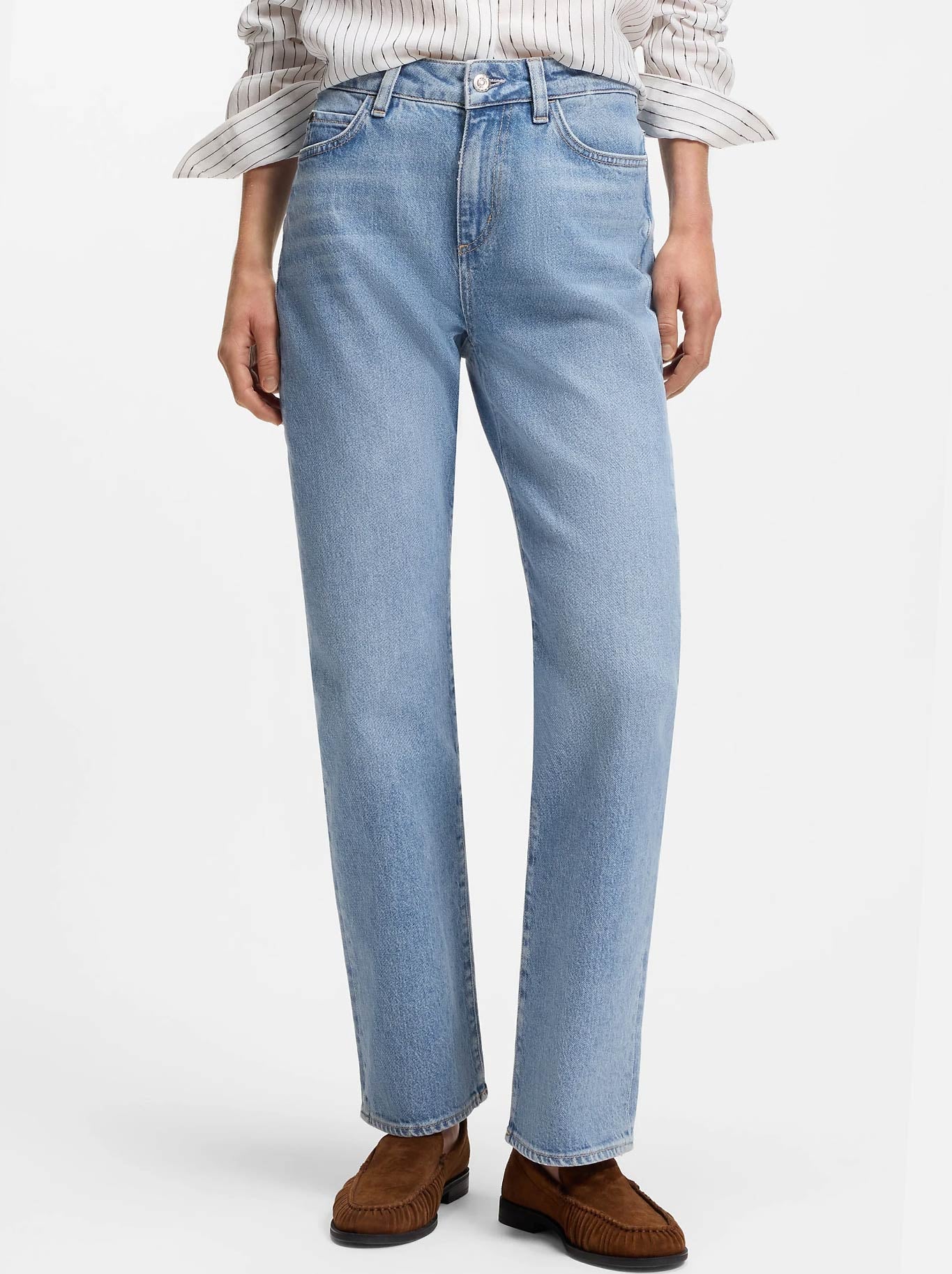 Image of Jeans. Product name - BOSS PARKWAY JEAN in Medium Blue colour by brand - Hugo Boss