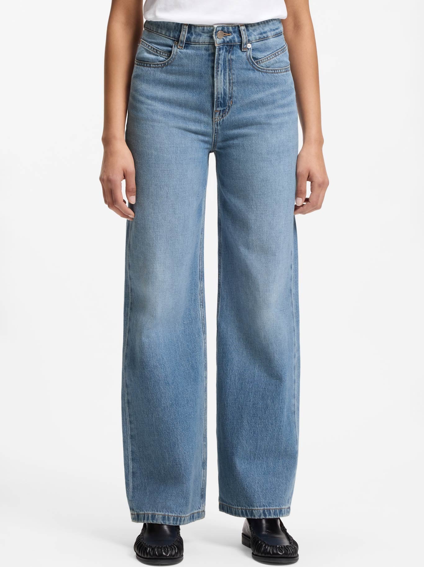 Image of Jeans. Product name - BOSS MARLENE JEAN in Light Pastel Denim colour by brand - Hugo Boss