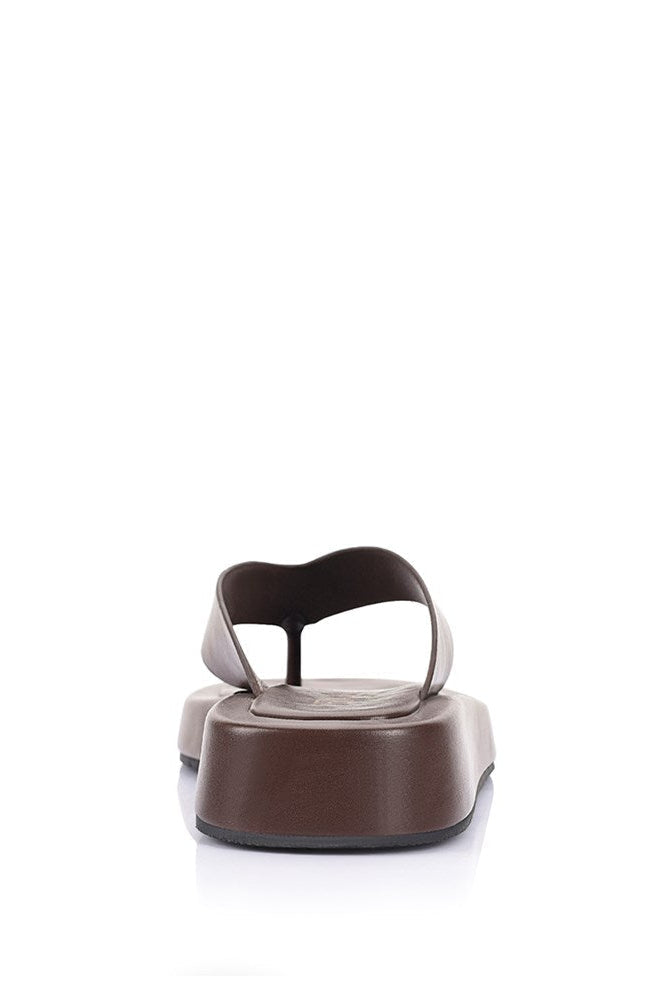 Betty Basics Bouncer II Flatform Thongs (Chocolate Brown)