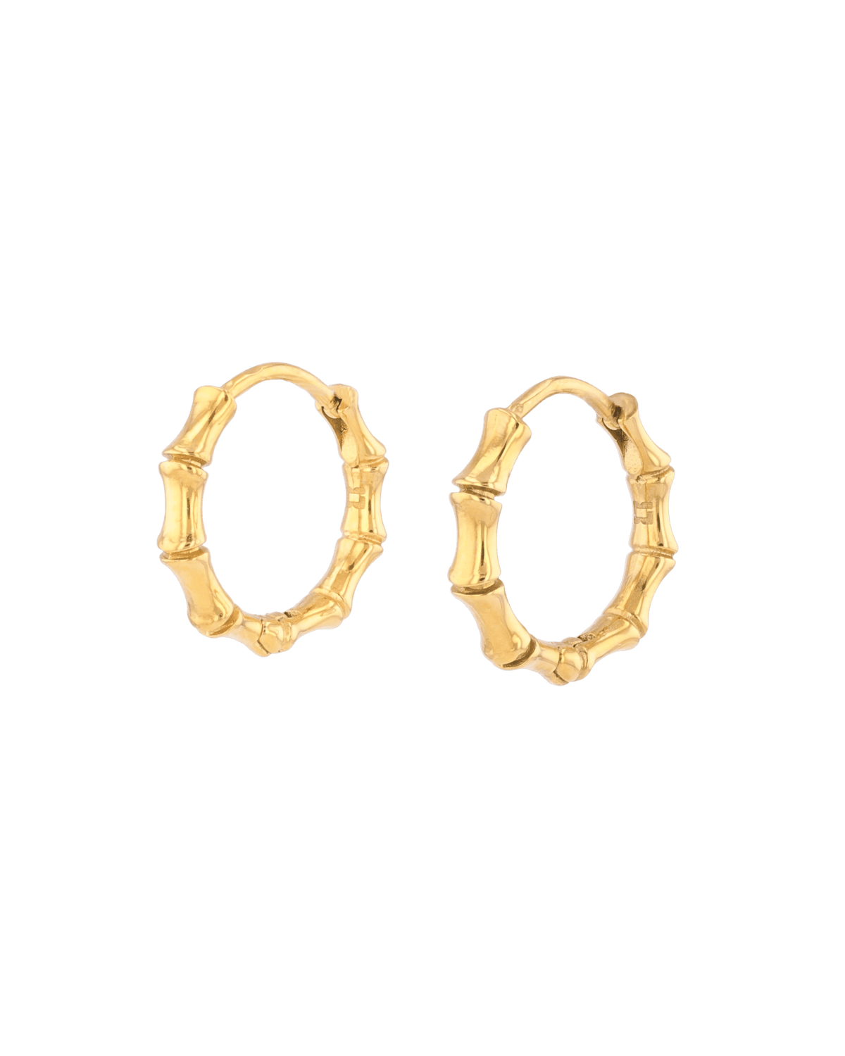 LAVANA Bounty Bamboo Gold Huggie Earrings