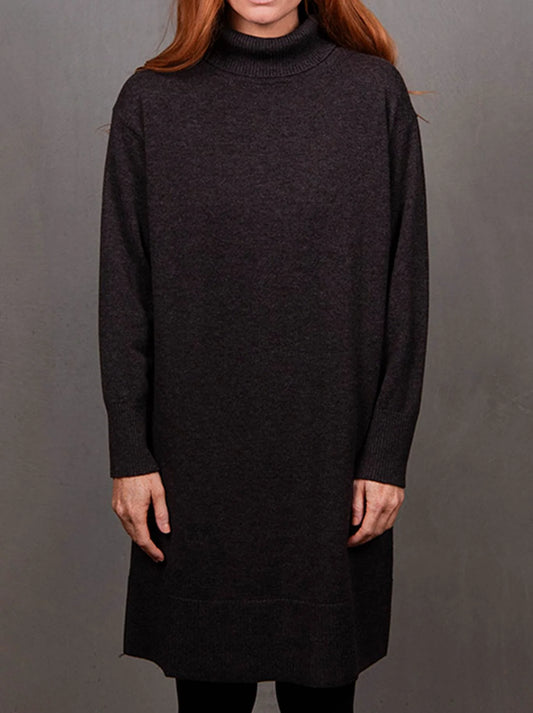 Image of Dresses. Product name - BRIDGE & LORD SWEATER DRESS in Chocolate colour by brand - Bridge And Lord