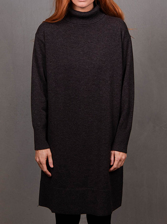 Image of Dresses. Product name - BRIDGE & LORD SWEATER DRESS in Chocolate colour by brand - Bridge And Lord