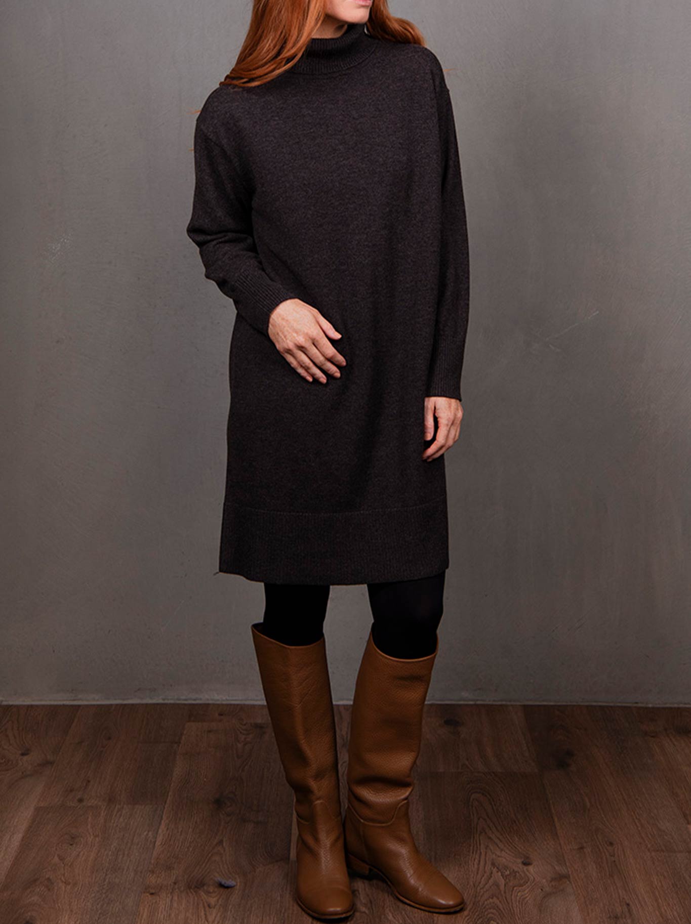 BRIDGE & LORD SWEATER DRESS (Chocolate)