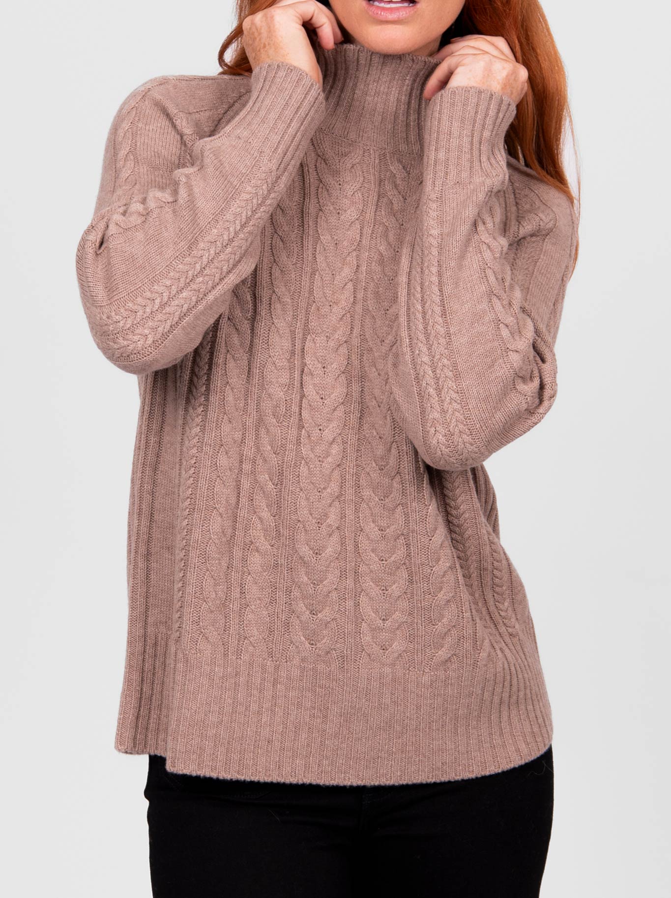 BRIDGE & LORD CABLE PULLOVER (Cobblestone)