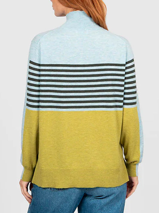 Bridge & Lord Stripe Colour Block Knit (Citrine Multi)