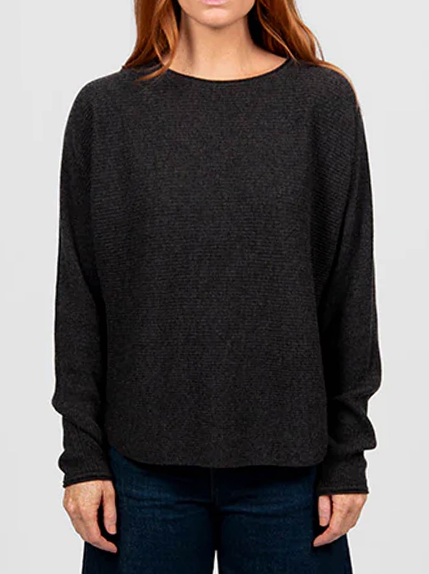 Bridge & Lord Dolman Rib Pullover (Aquamarine)
