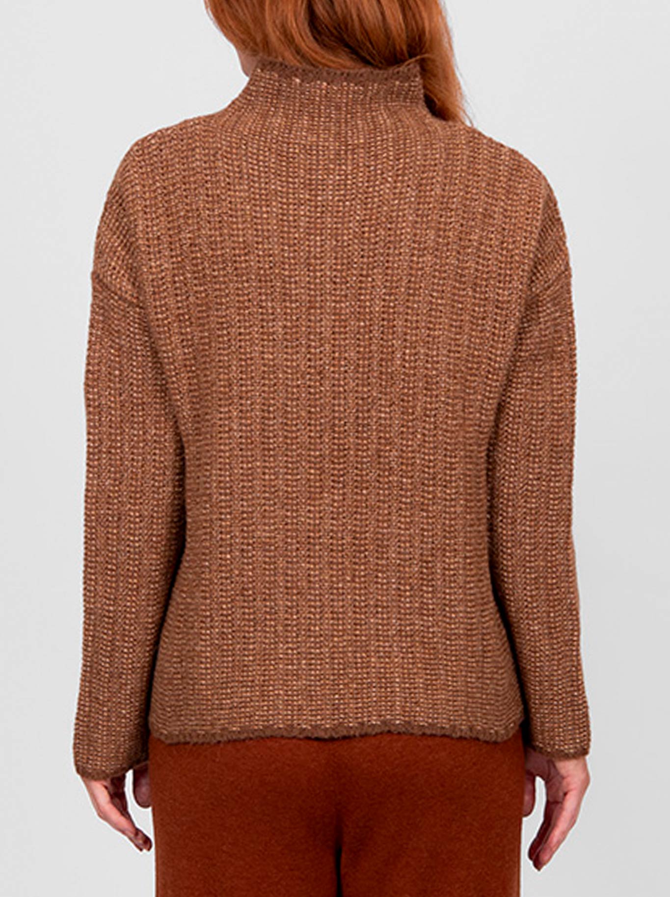 Bridge & Lord Links Stripe Pullover (Cognac)