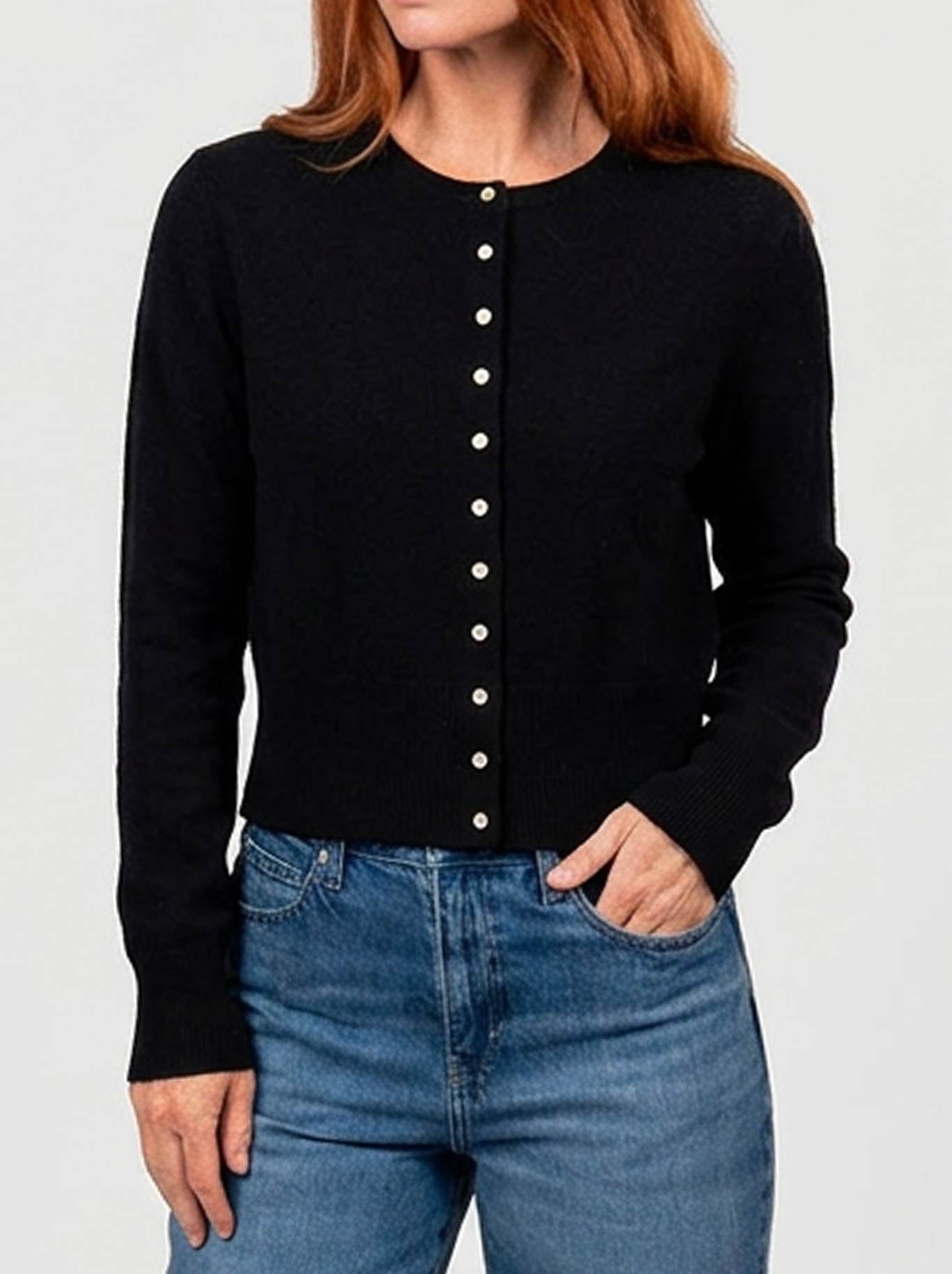 Bridge & Lord Marni Cropped Cardi (Black)