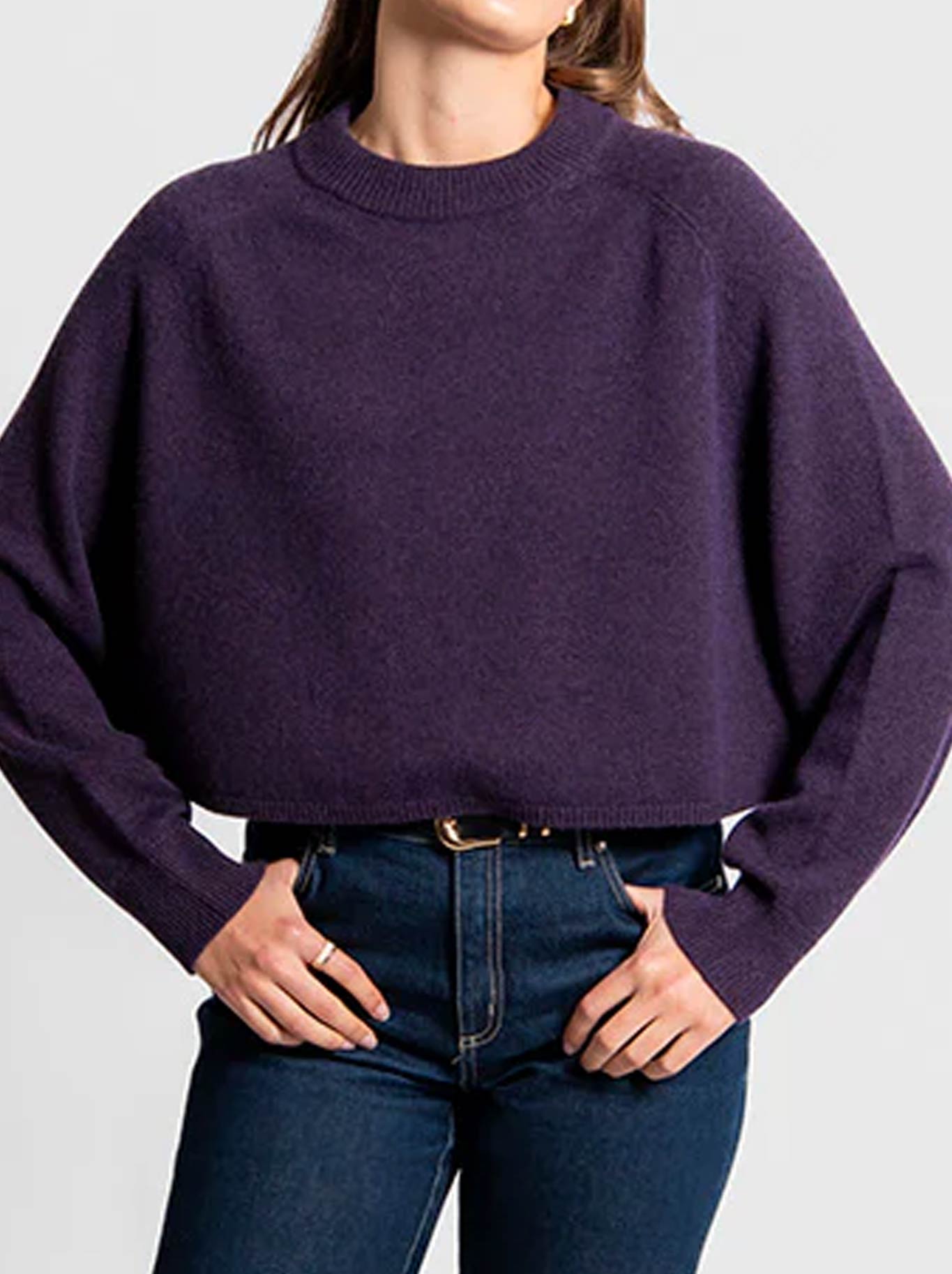 Fields Batwing Saddle Shoulder Pullover (Chestnut)
