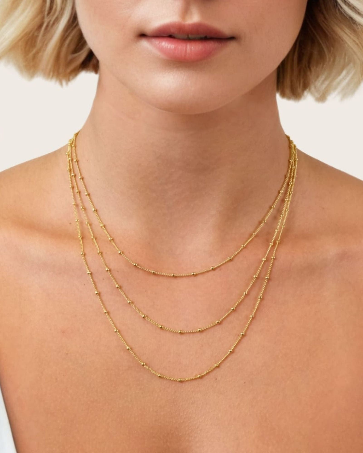 LAVANA Brooklyn Silver Station Chain Necklace