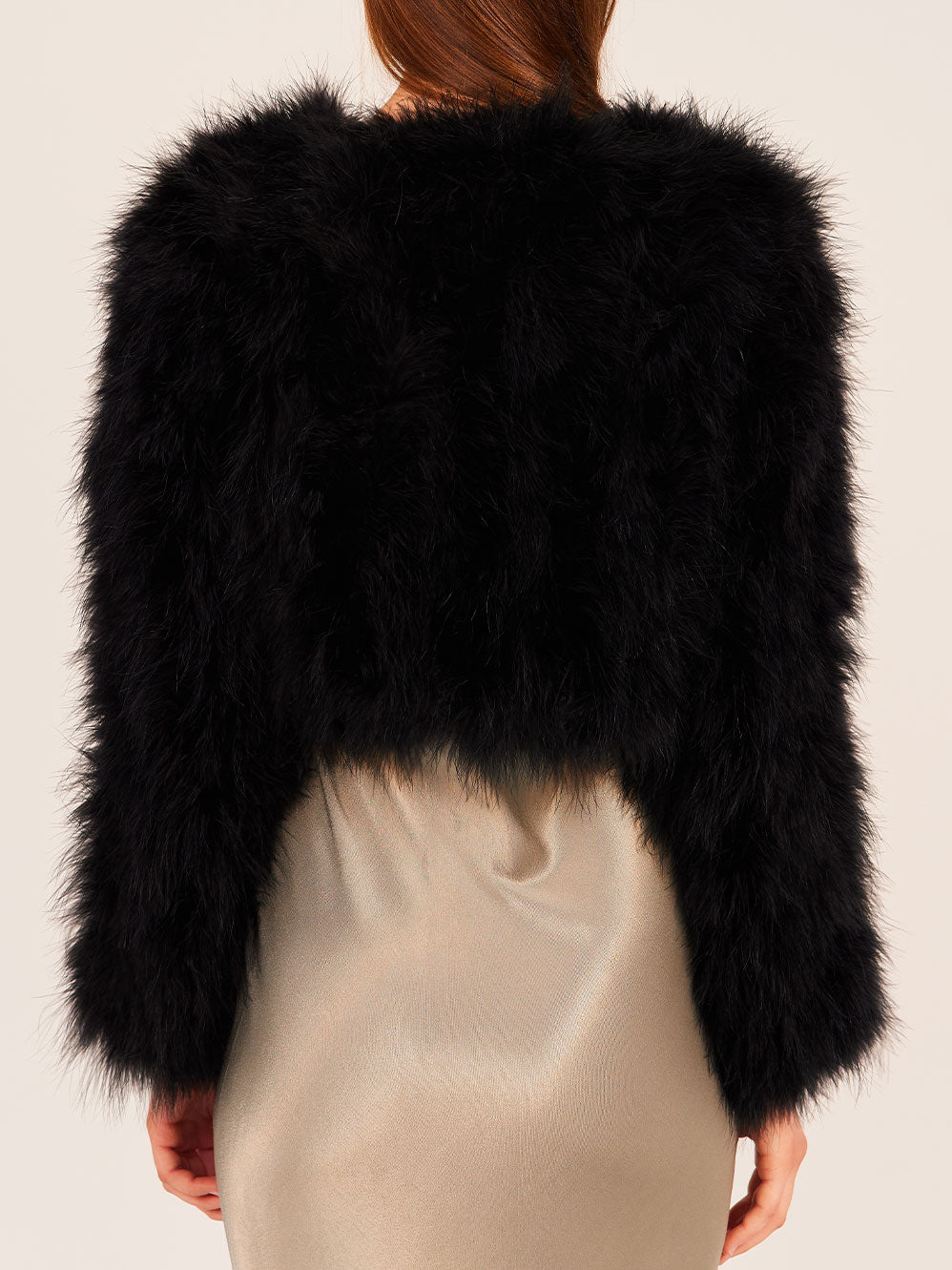 BÜBISH MANHATTAN FEATHER CROP JACKET (Black)