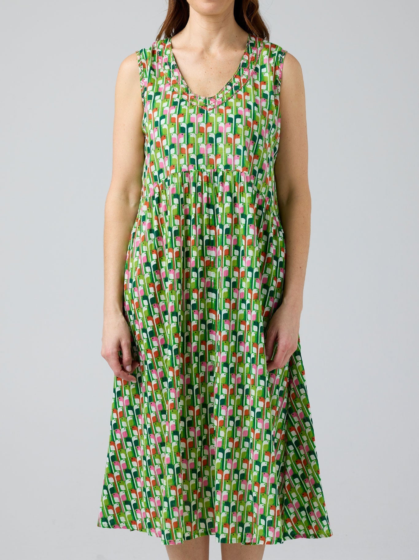 Image of Dresses. Product name - CAKE SAVITA DRESS in Birdie colour by brand - Cake