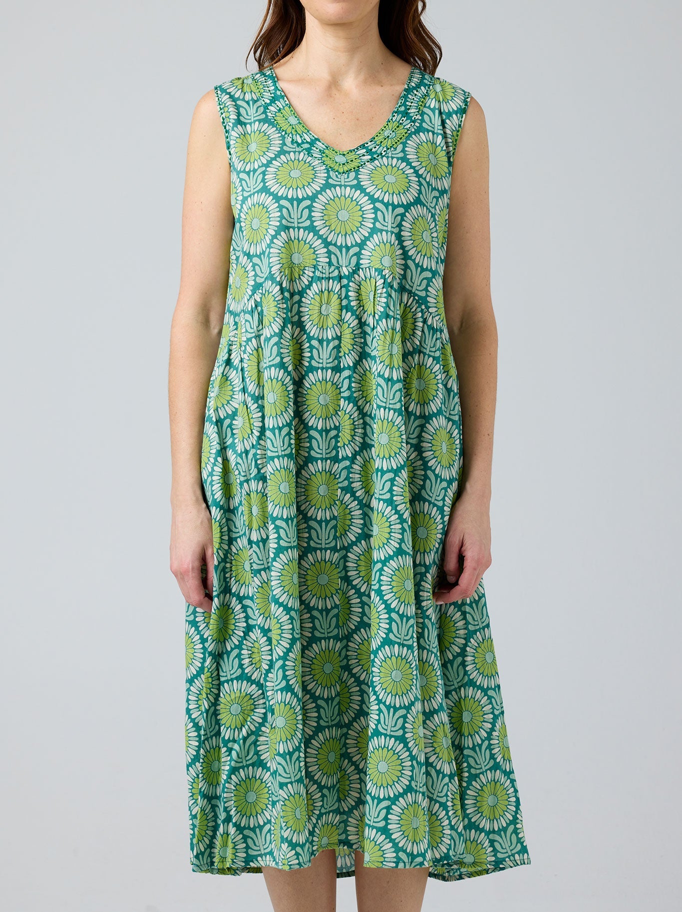 Image of Dresses. Product name - Cake Savita Dress in Square Circle colour by brand - Cake