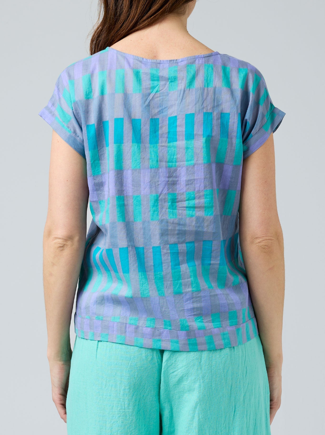 CAKE VICKY ROUND NECK (Blue White Circle)