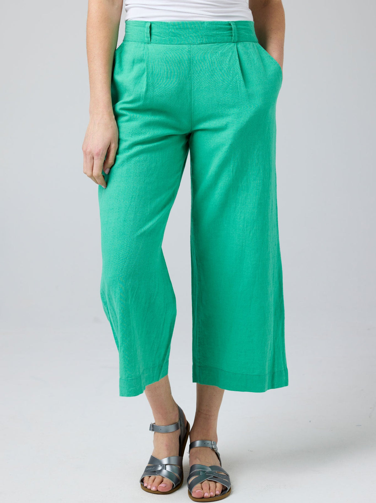Cake Hayley Linen Pant (Green)