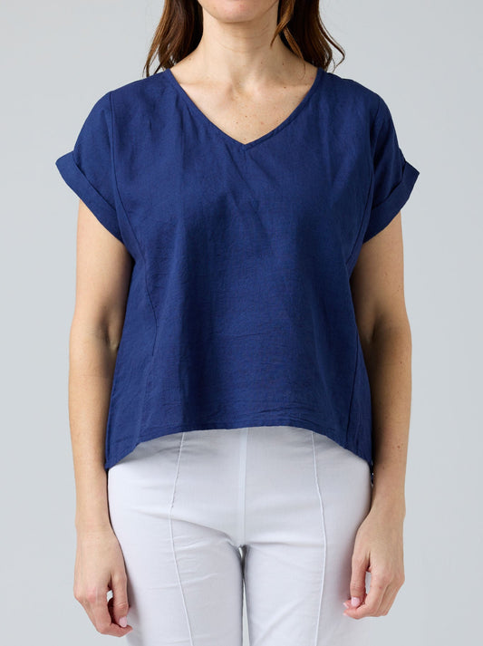 CAKE TALIA LINEN TOP (Green)