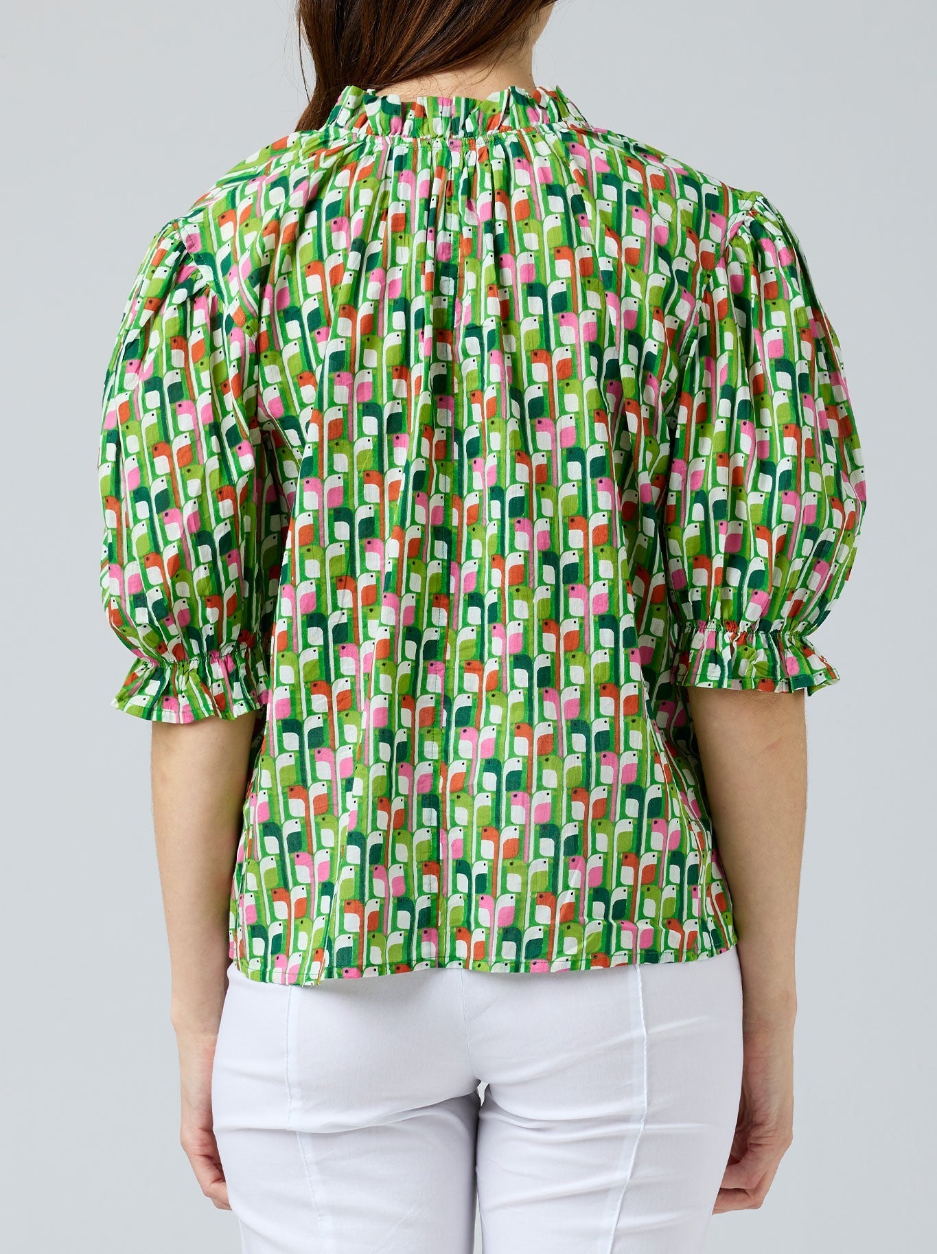 CAKE TIE NECK BLOUSE (Birdie)
