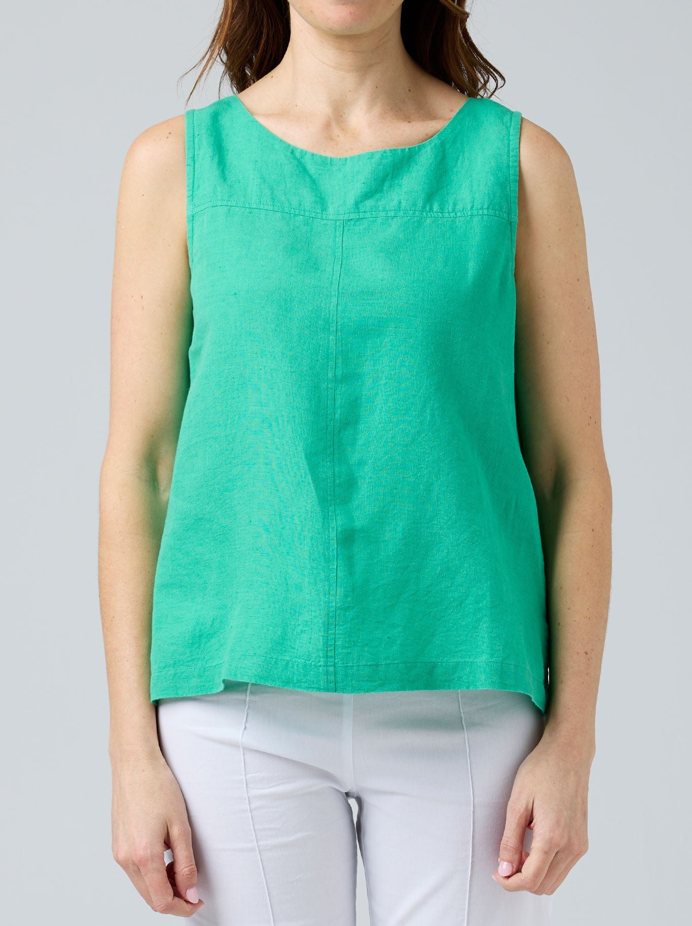 Cake Tallie Linen Tank (Green)