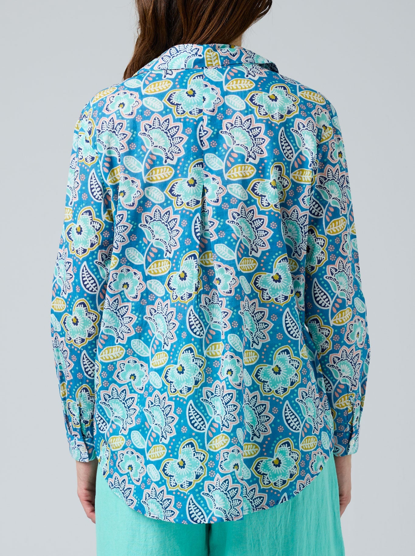 Cake Boyfriend Shirt (Blue White Circle)