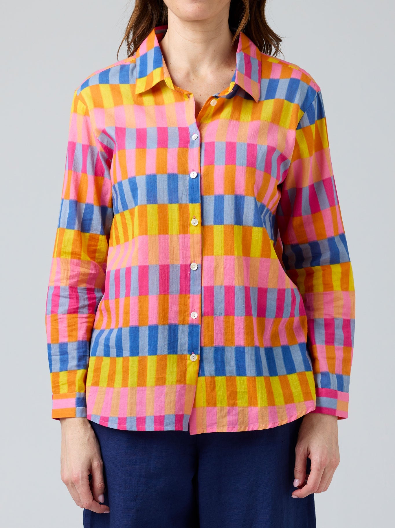 Cake Boyfriend Shirt (Blue White Circle)