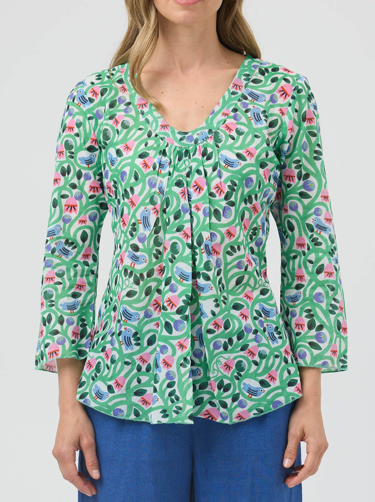 Cake Nolita Top (Birds & Flowers)
