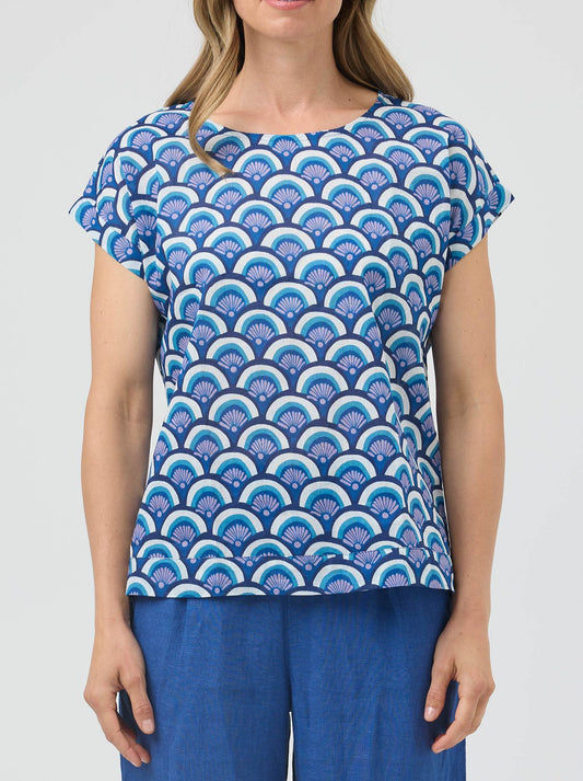 Cake Vicky Round Neck (Blue Arches)
