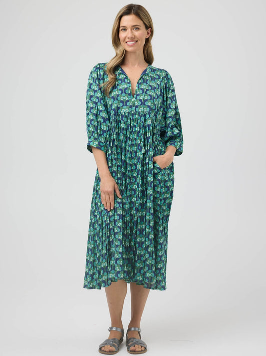 Image of Dresses. Product name - Cake Hazel Dress in Broccoli colour by brand - Cake
