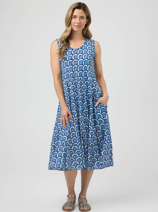 Image of Dresses. Product name - Cake Illiana Dress in Blue Arches colour by brand - Cake