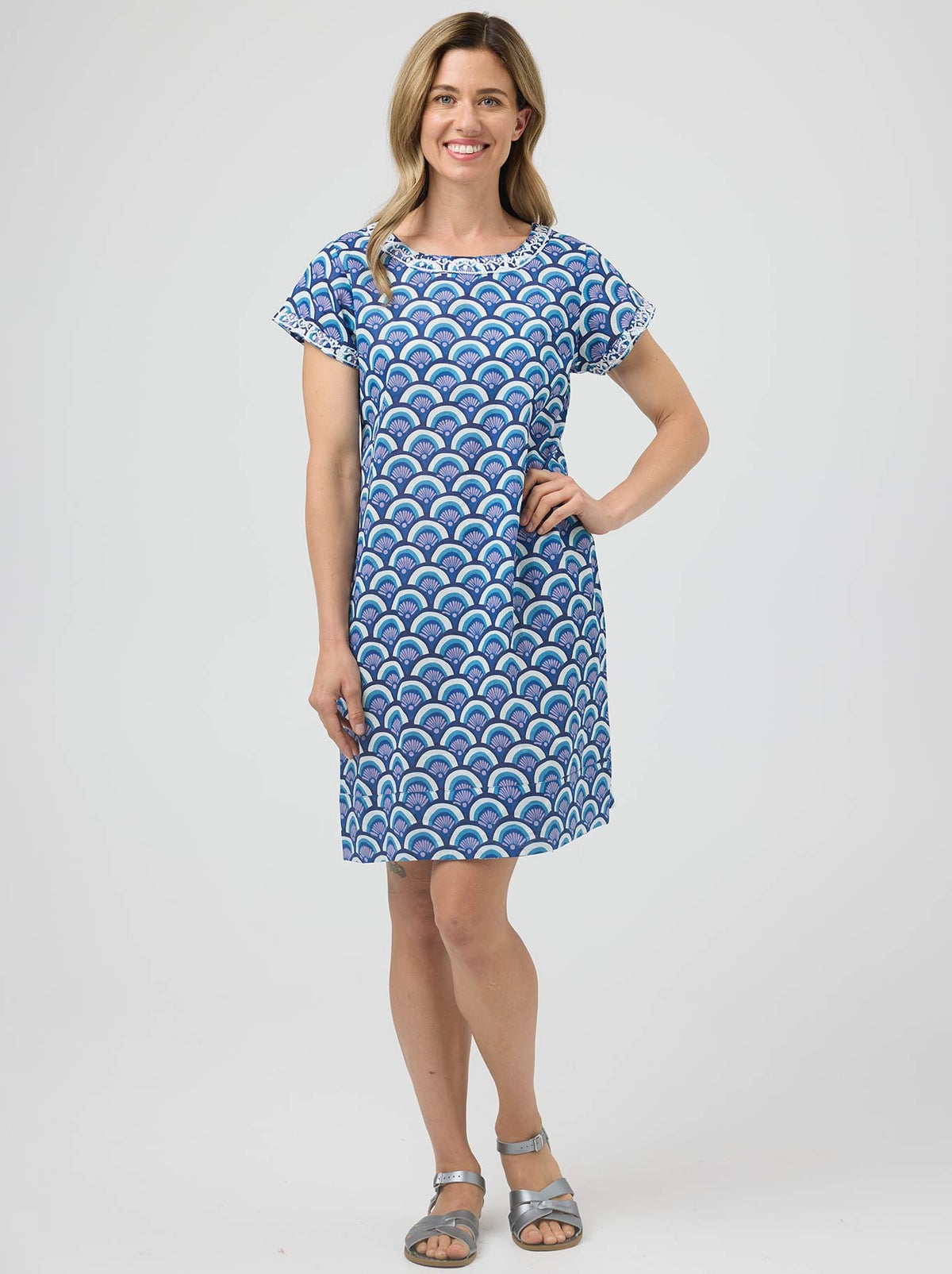 Image of Dresses. Product name - Cake Barbara Dress in Blue Arches colour by brand - Cake
