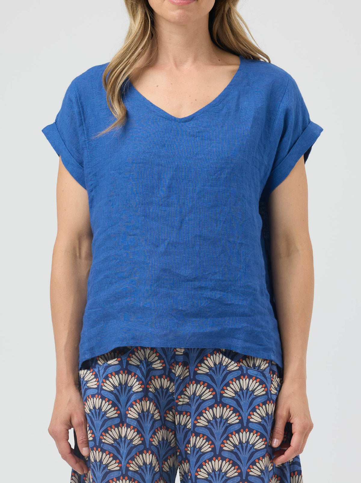 Cake Talia Linen Top (Black)