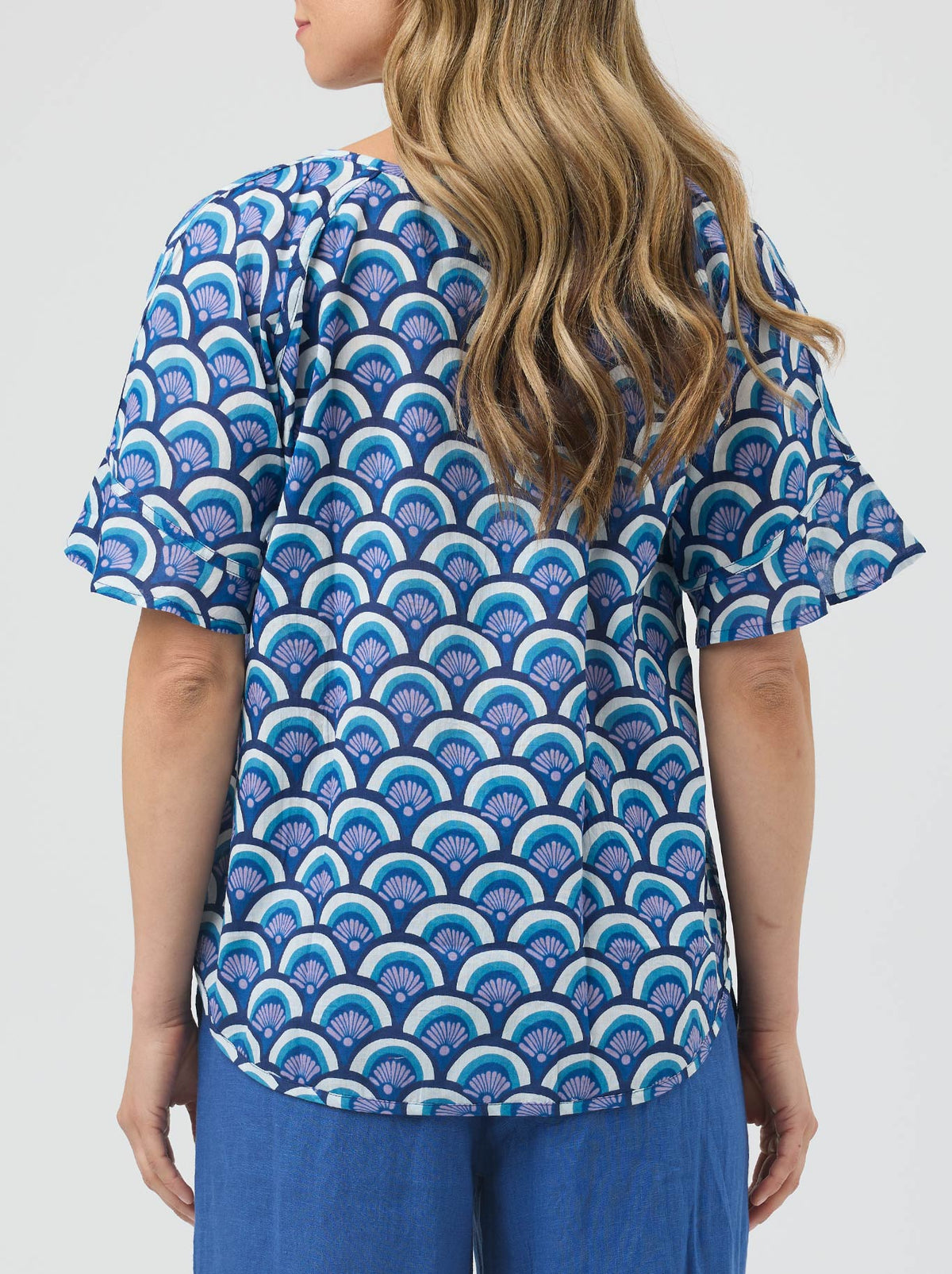 Cake Kim Top (Blue Arches)