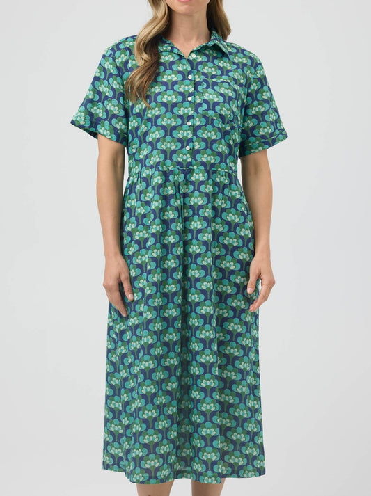 Cake City Dress (Broccoli)