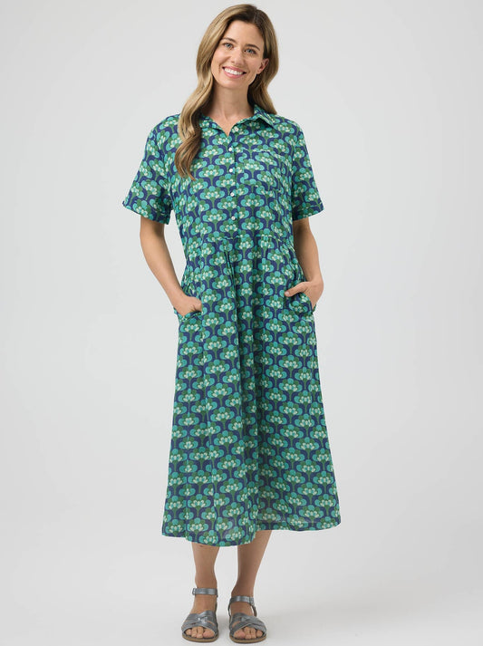 Image of Dresses. Product name - Cake City Dress in Broccoli colour by brand - Cake