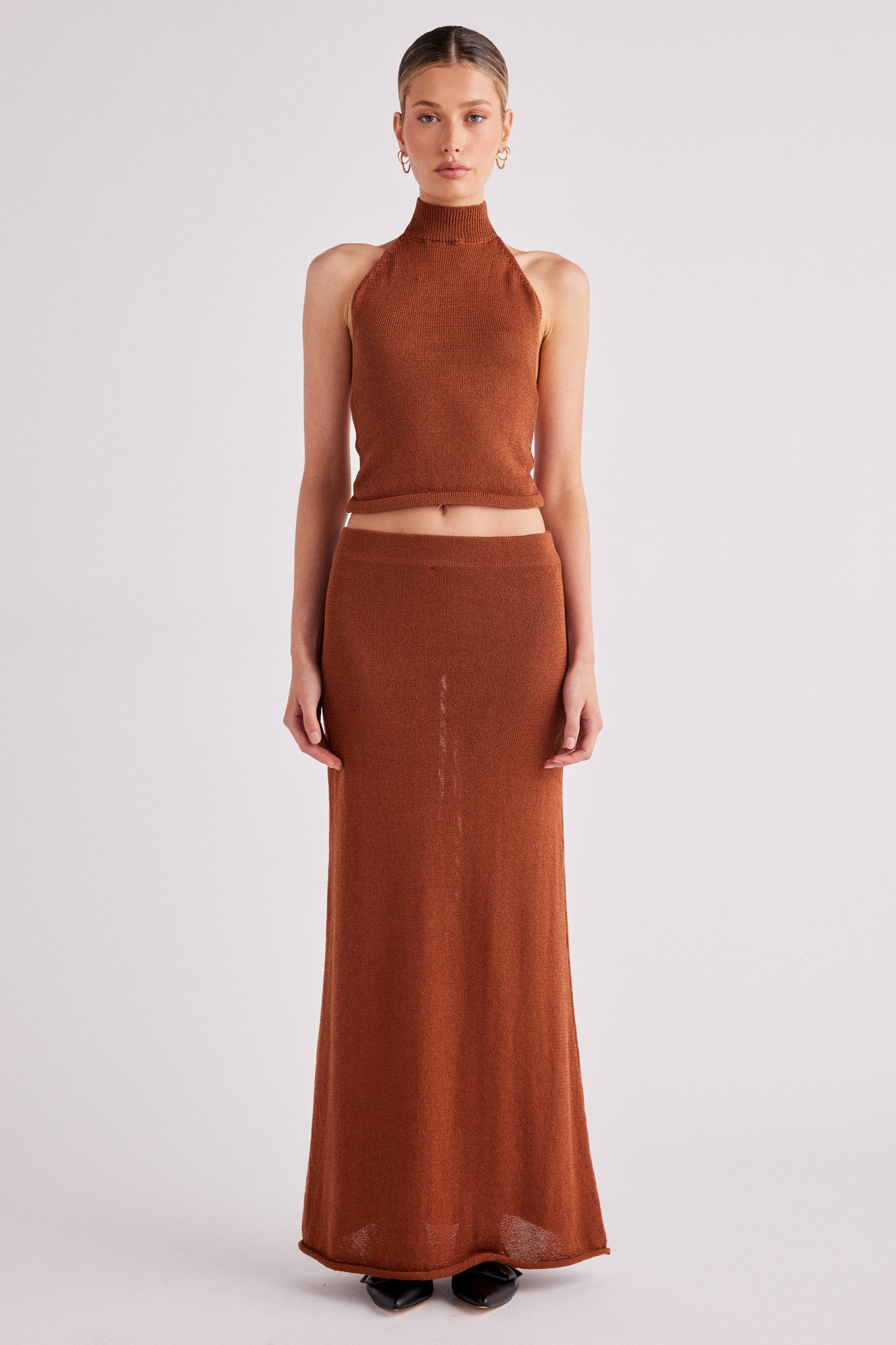 SNDYS CALI MAXI SKIRT (Nutmeg)