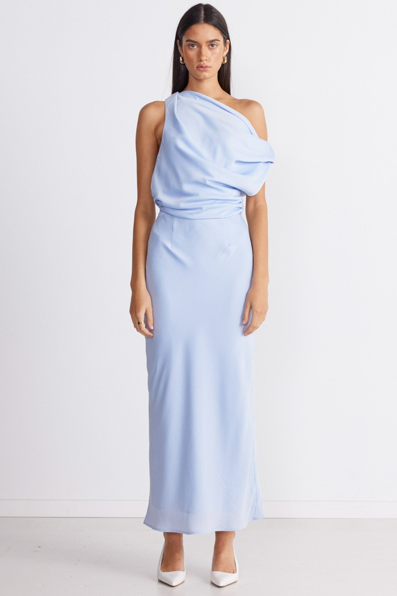 Image of Dresses. Productname: SNDYS CALISSA MAXI DRESS in Baby Blue colour by brand - SNDYS