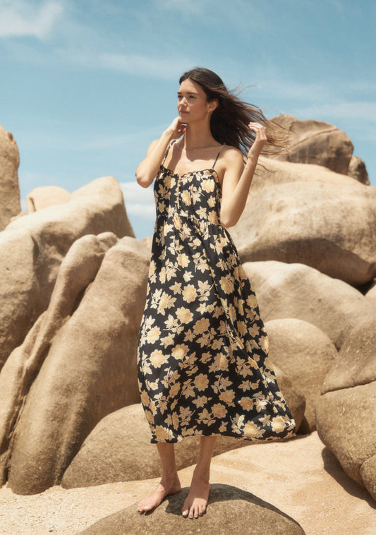 Image of Dresses. Productname: Auguste The Label Cameo Midi Dress in Black colour by brand - Auguste The Label