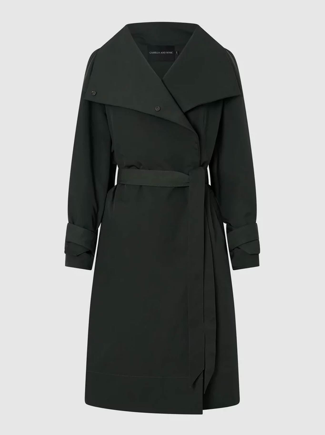 CAMILLA AND MARC GIA FUNNEL NECK COAT (Green)