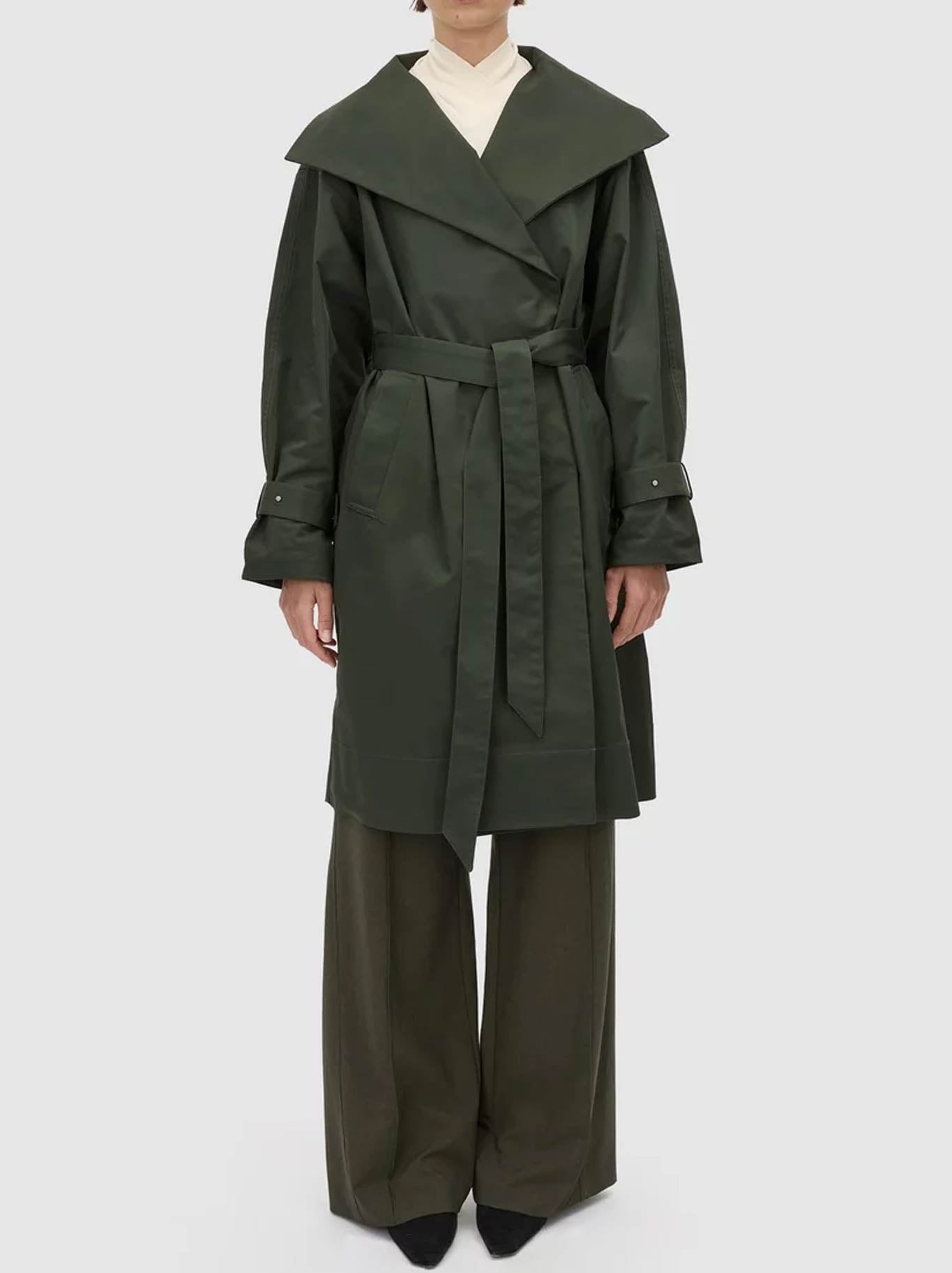 CAMILLA AND MARC GIA FUNNEL NECK COAT (Green)