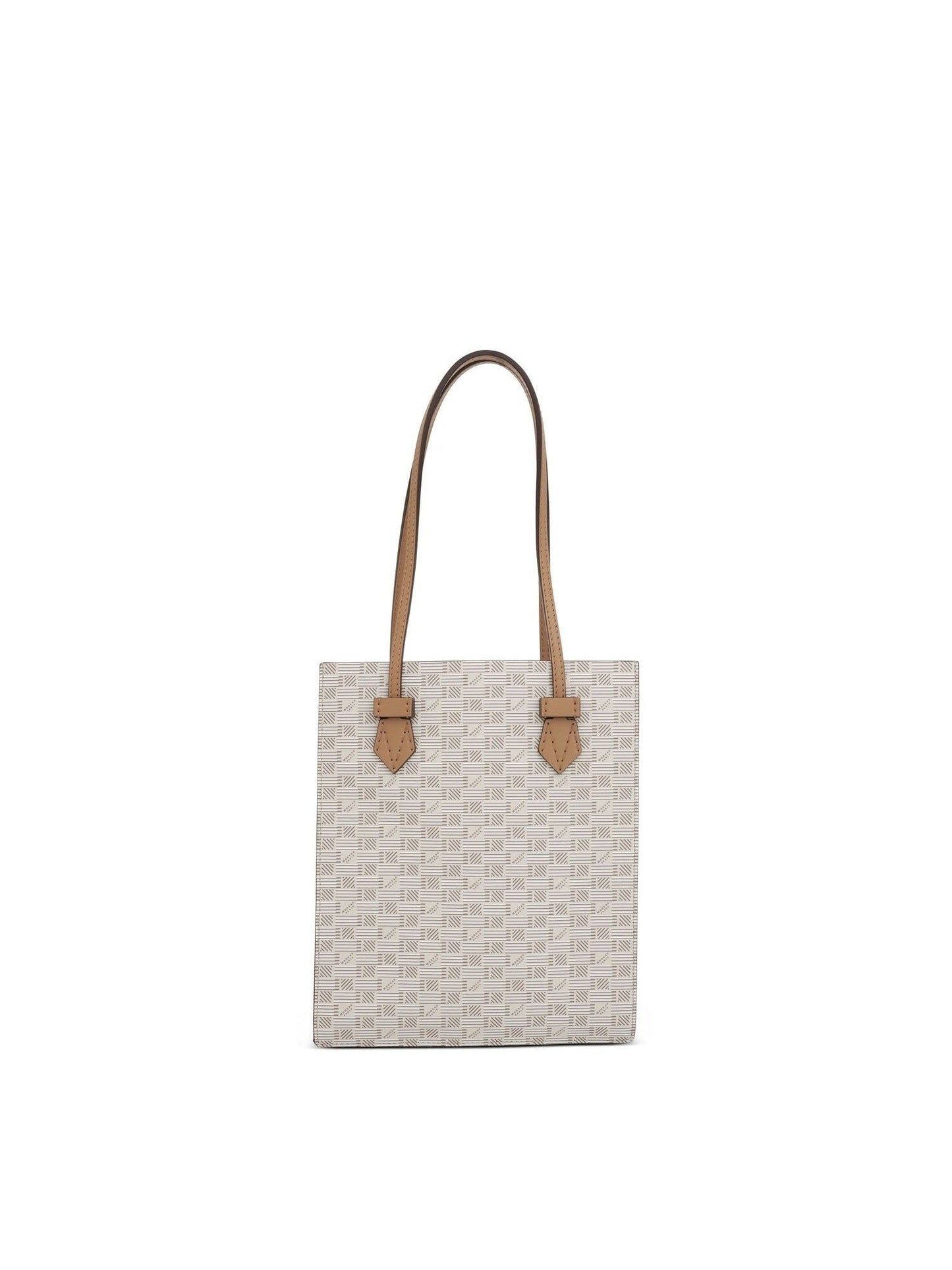 Image of Bags. Productname: MOREAU Cannes Vertical Tote MM with Stripes in Champagne colour by brand - MOREAU